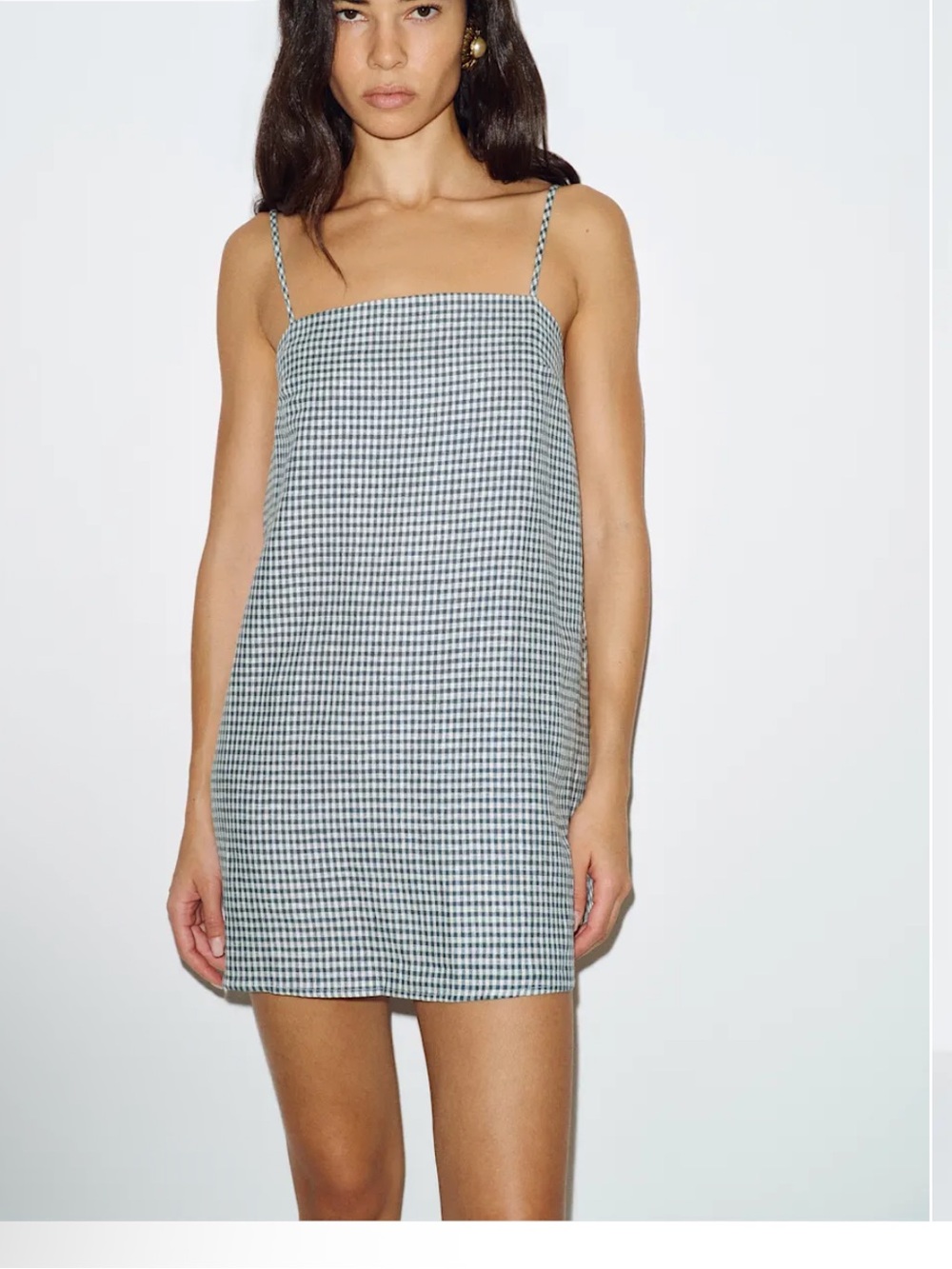 Reformation Aubree Linen Dress Grey - Size S